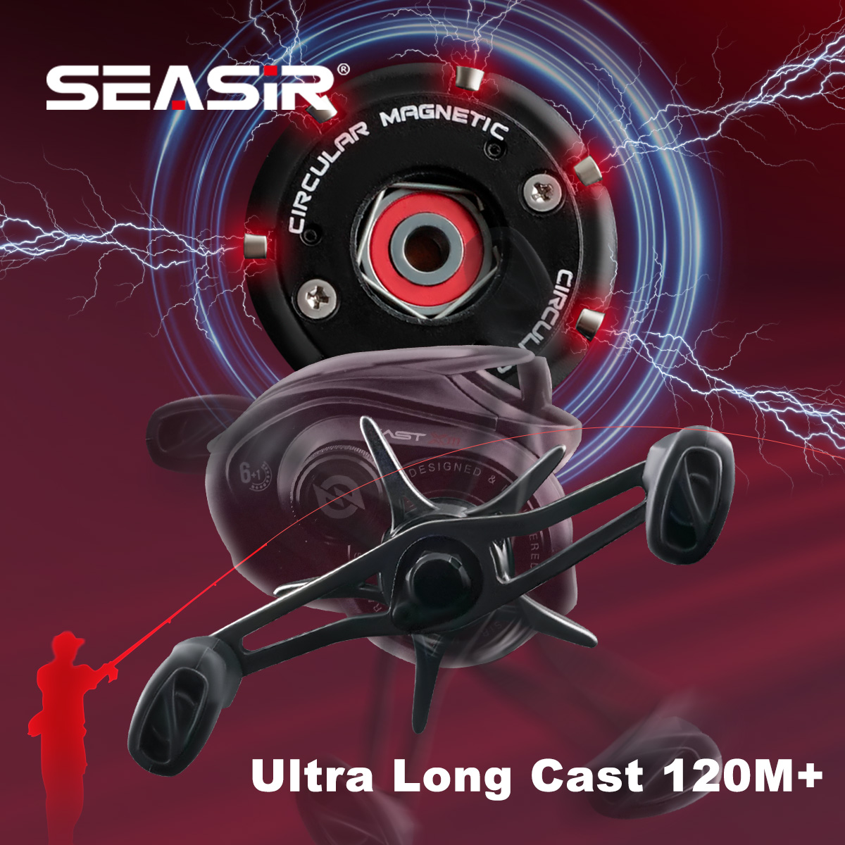 Катушка для бейткастинга SEASI – обзор и цена Abu Garcia Reel Max